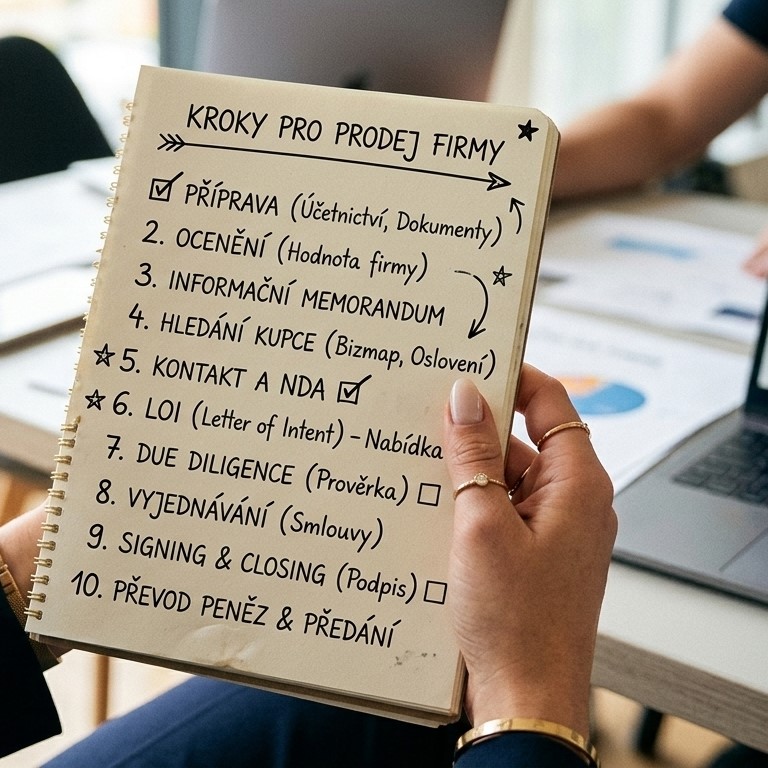Jaké kroky má prodej firmy?